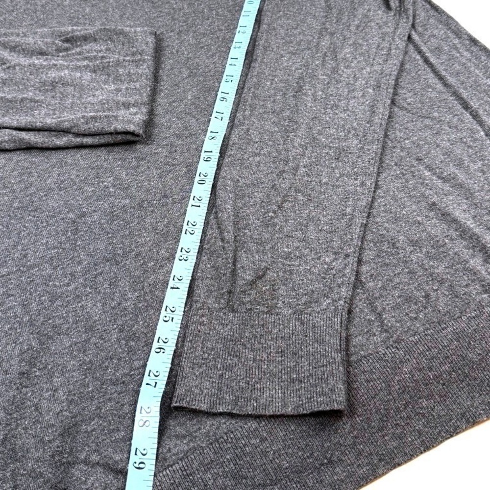 Banana Republic Mens Luxe Sweater Collection V Neck Long Sleeve Gray XL - Picture 4 of 7